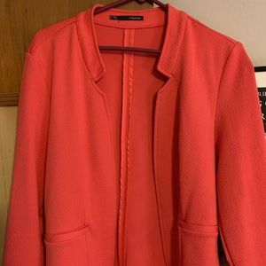 Maurices bright coral blazer size large